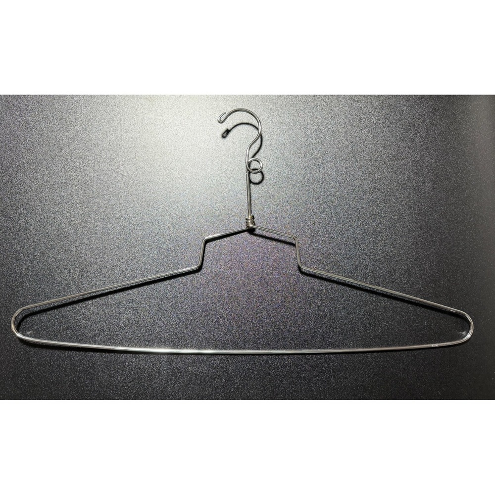 Hangers 25 Metal Chrome Dress Shirt Retail Salesman Sample Security Loop 18"
